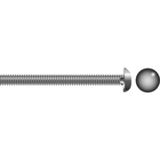 SEACHOICE Carriage Bolt, 3/8"-16 x 2" 139